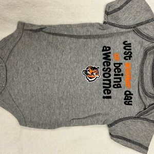 NFL Cincinnati Bengals Gray Baby Onesie.